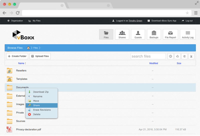 Deel bestanden met anderen
